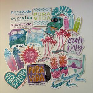 Bundle of Pura Vida Stickers